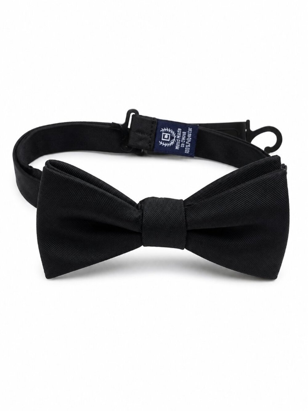 Chaps Black Pre Tied Adjustable Bow Tie NWT Formal Wedding Tuxedo